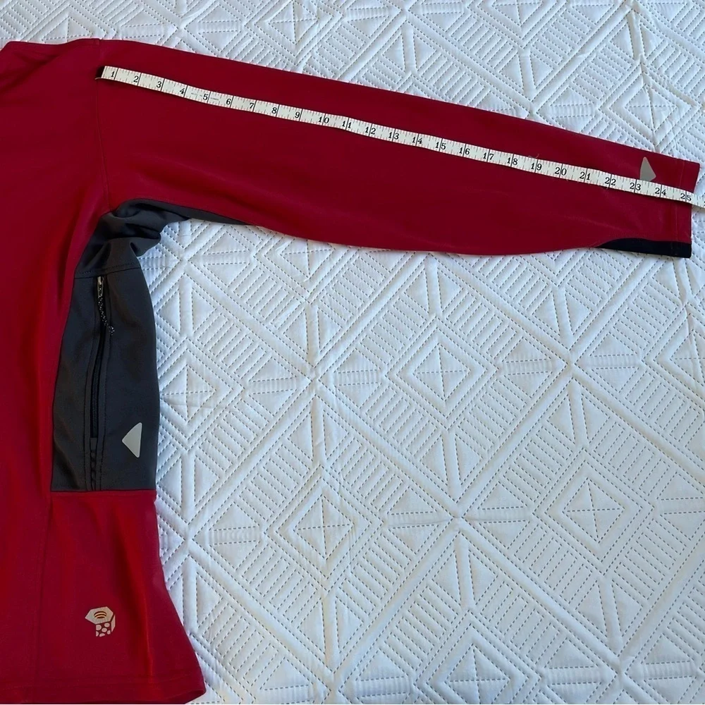 Mountain Hardwear Mens 1/4 Zip Red Pullover Size XL